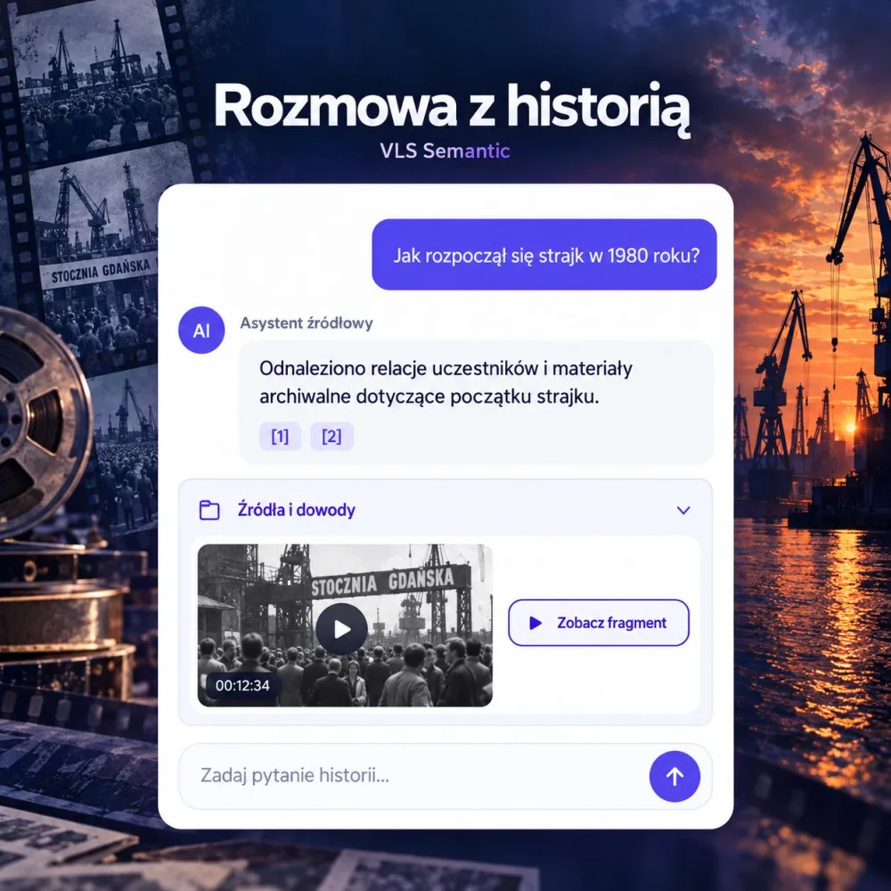 VLS Semantic wyszukujący odpowiedzi oraz źródła w materiałach historycznych