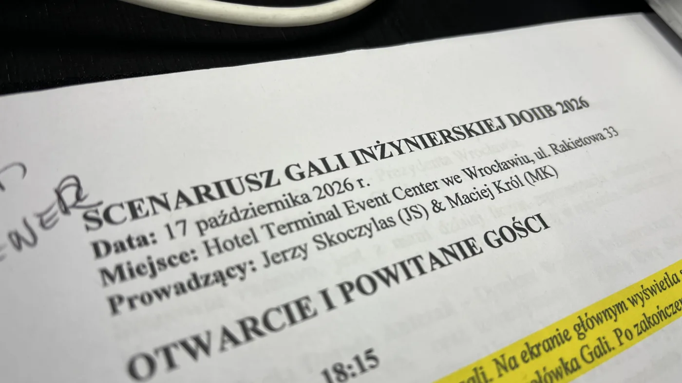 Scenariusz Gali Inżynierskiej 2026 - Gala Inżynierska 2026 we Wrocławiu