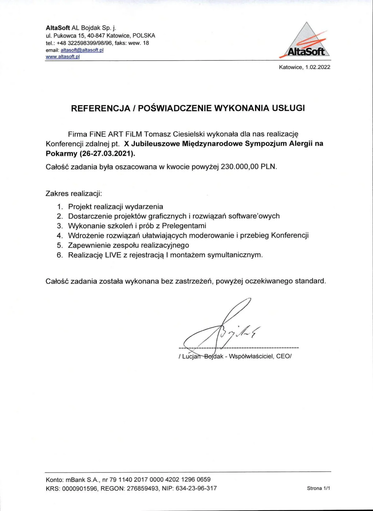 Referencje Altasoft 01