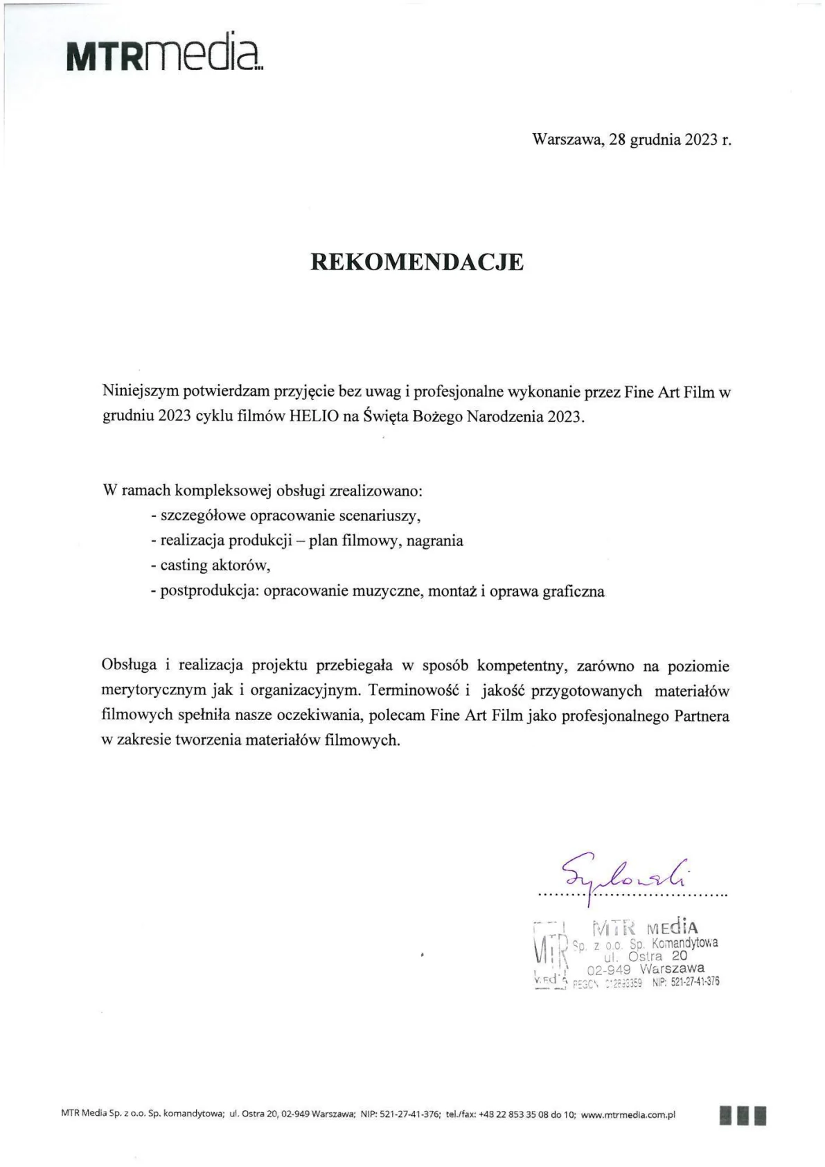 Referencje Mtr Media 01